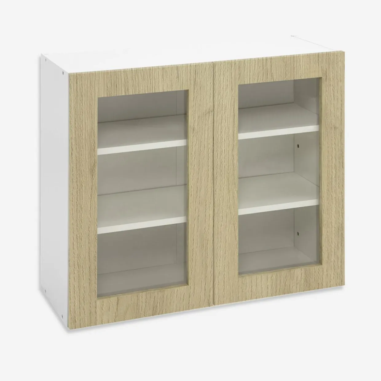 Witryna BASIC PLUS BP/G80W sand barbera oak