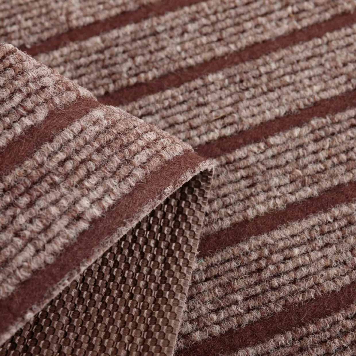 Wycieraczka do butów STRIPES, brązowa, 40x60 cm