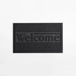 Wycieraczka Welcome, ciemnoszara, 45x75 cm