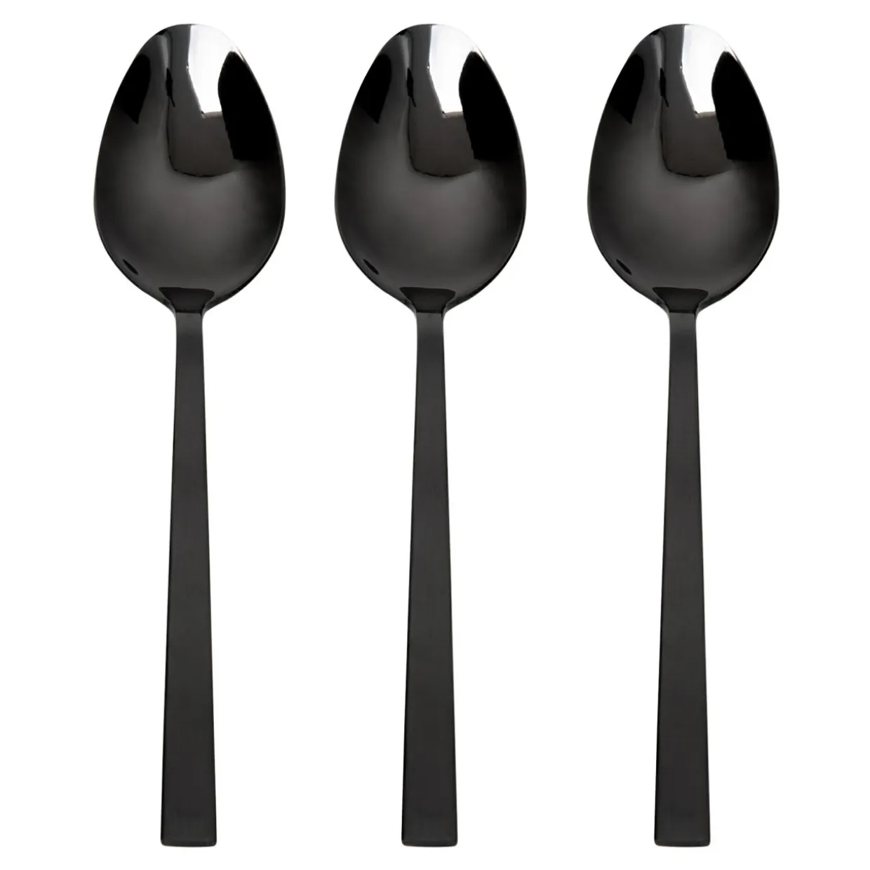 Łyżeczka do herbaty PIANO BLACK, kpl. 3 szt.