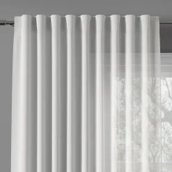 Zasłona do salonu biała BASIC 145x260 cm