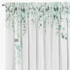 Zasłona do salonu biało-zielona BETSY 350x250 cm