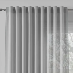 Zasłona do salonu pastelowy szary BASIC 145x250 cm