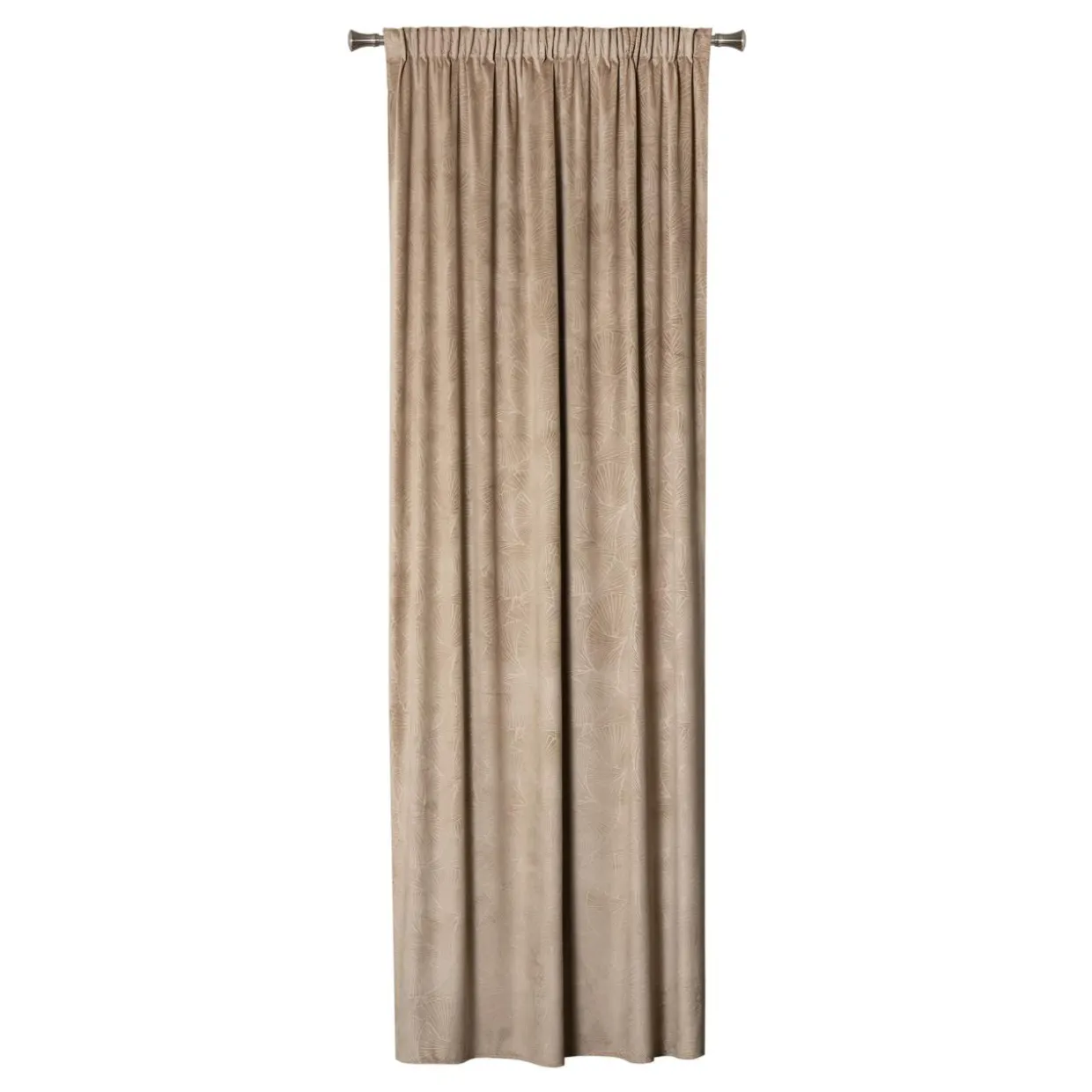 Zasłona do salonu taupe BILO 140x260 cm