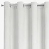Zasłona do salonu welwetowa biała ELIZA 140x250 cm