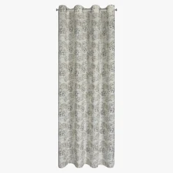 Zasłona do salonu z dodatkiem lnu naturalna MIRA 140x250 cm