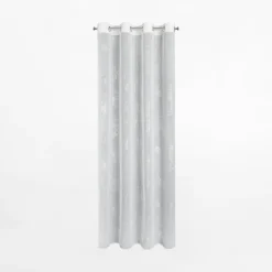 Zasłona na przelotkach biało-srebrna SAGI 140x250 cm