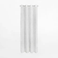 Zasłona na przelotkach biało-srebrna EMILI 140x250 cm