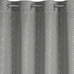 Zasłona przelotkach srebrna OLETA 140x250 cm