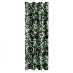 Zasłona welurowa czarno-zielona Pierre Cardin ZOJA 140x250 cm