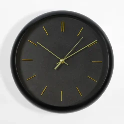 Zegar ścienny czarny 30,5 cm