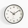 Zegar na ścianę czarny 25,5 cm