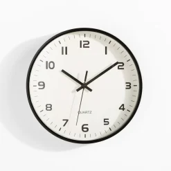 Zegar na ścianę czarny 25,5 cm