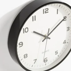 Zegar na ścianę czarny 25,5 cm