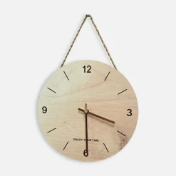 Zegar na ścianę drewniany 30 cm