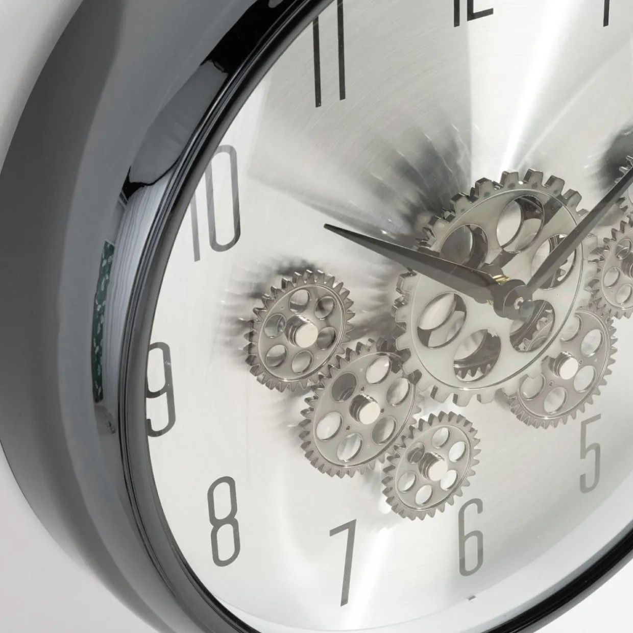 Zegar na ścianę z podwójnym mechanizmem antracytowy 35 cm