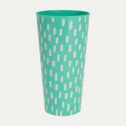 Zestaw 4 kubków plastikowych zielony 400 ml