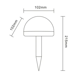 Zestaw 4 lamp LED zewnętrznych solarnych