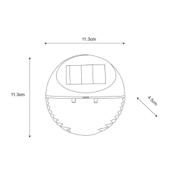 Zestaw 3 lampek solarnych LED czarnych IP44