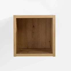 Zestaw 3 półek wiszących do łazienki dąb artisan LADAMA