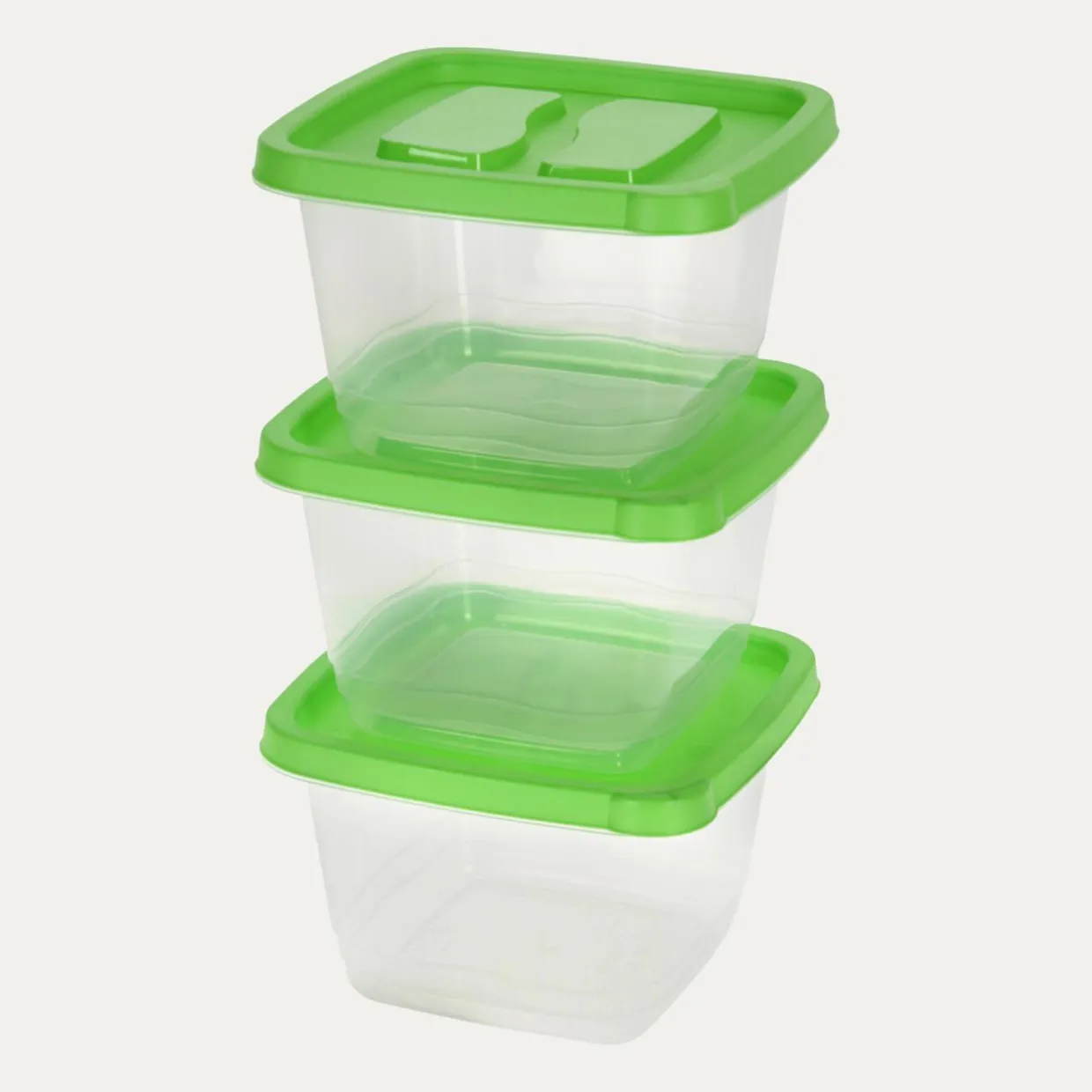 Zestaw 3 pojemników plastikowych 1360 ml