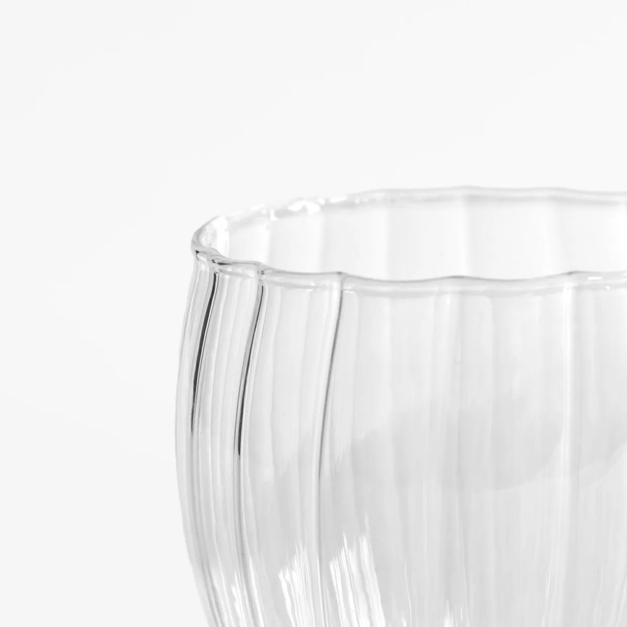 Zestaw 2 szklanek ryflowanych 350 ml