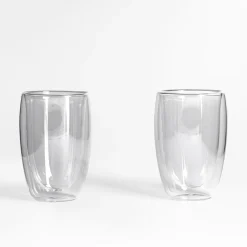 Zestaw 2 szklanek termicznych z podwójną ścianką 400 ml