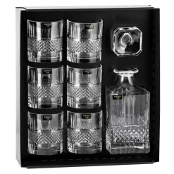 Zestaw do whisky BOHEMIA PRESTIGE ELEGANTE, 7 el.