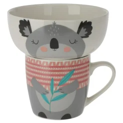 Zestaw dziecięcy miseczka i kubek porcelana MIX