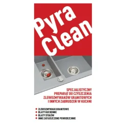 Zlewozmywak ZEFIR z baterią HERA karbon 62x50 cm + Pyra Clean